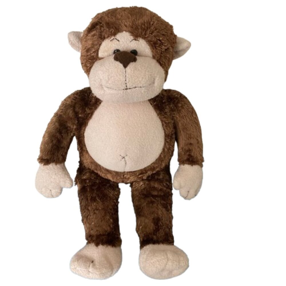 Build A Bear Brown Monkey with Tan Belly Paws Ears Friendly Creative Play EUC